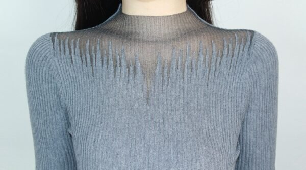 Bell-Sleeve Knitted Sweater - Image 8