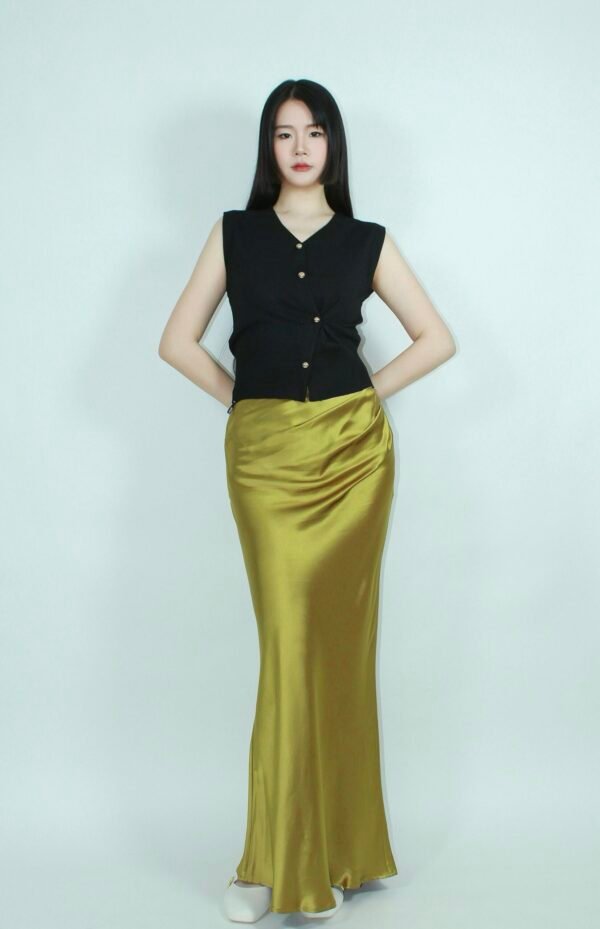 Elegant Pleated Mermaid Skirt
