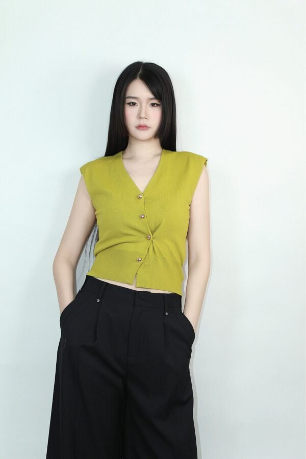 V-Neck Knitted Vest