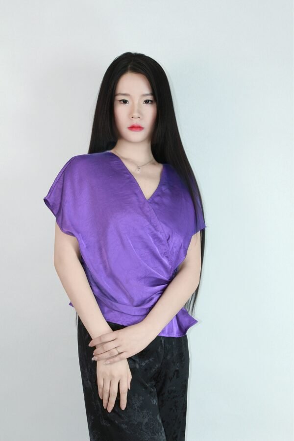 Cross V - neck Short - sleeve - Image 2