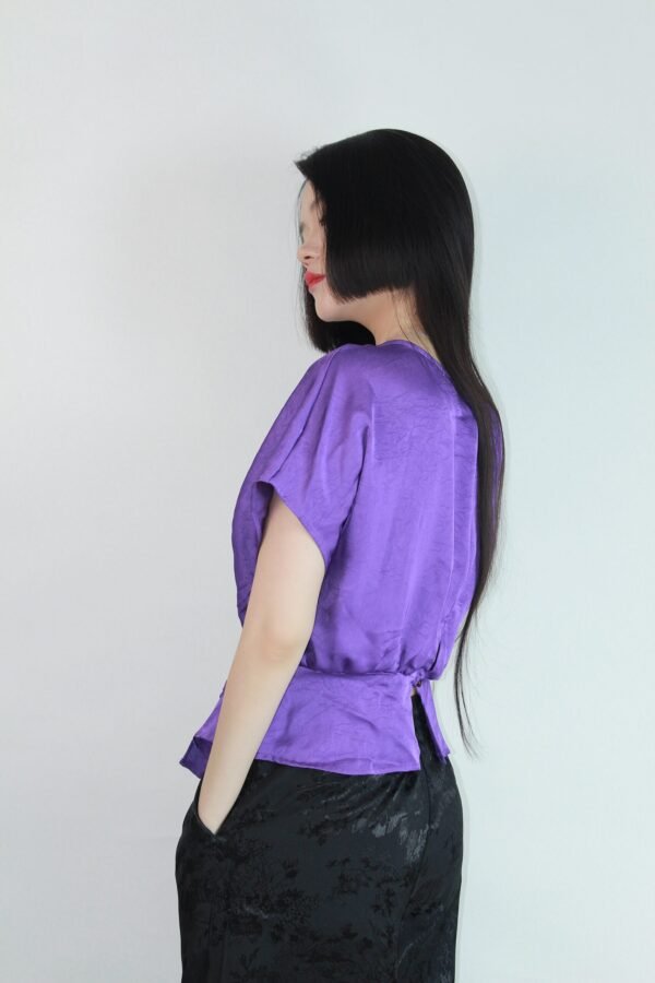 Cross V - neck Short - sleeve - Image 3