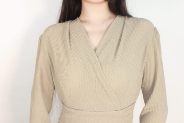 French-Style V-Neck Dress - Image 6