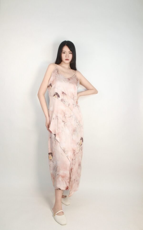Pink Spaghetti Strap Dress - Image 2