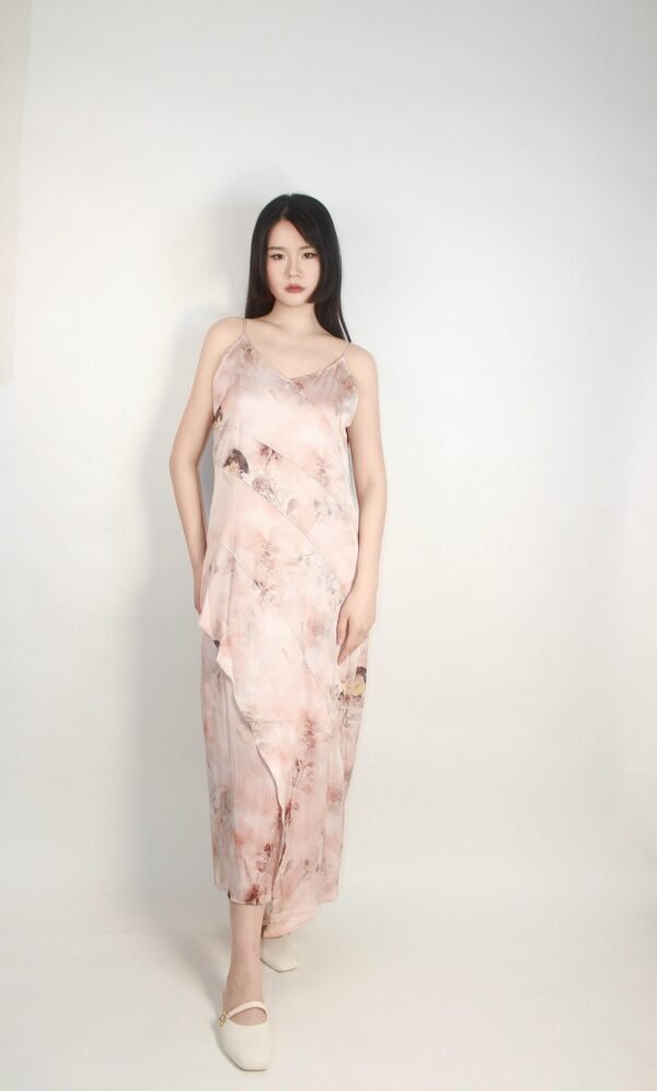 Pink Spaghetti Strap Dress - Image 5