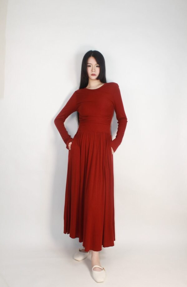 Hepburn-Inspired Maxi Dress - Image 2