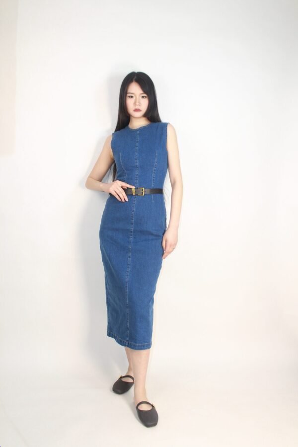 Stretch Denim Dress - Image 2
